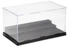 Mini Figure Display Box, Acrylic 3-Tier Case for 32 Minifigures & BrickHeadz