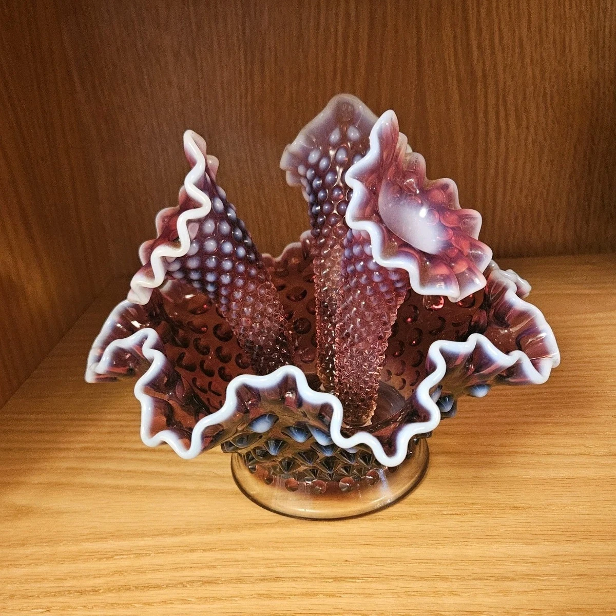 Fenton Plum Opalescent Hobnail for sale | eBay