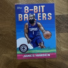 Topps 2025-26 James Harden #8B-16 8-Bit Ballers Insert Los Angeles Clippers NBA