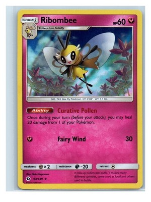Ribombee Holo 93/149 Holo Rare SM Base Set LP