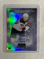 2024-25 OPC Platinum Hockey R-GC Rookie Autographs Graeme Clarke Cosmic 11/50