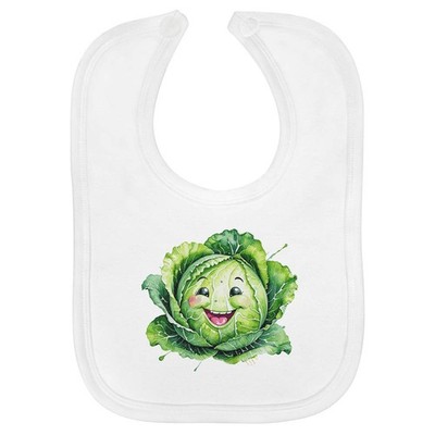 Baby-Lätzchen 'Smiling Cabbage' aus weicher Baumwolle (BI00073934)