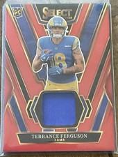 2025 Panini Select Rookie Swatches Terrance Ferguson Patch Red #RSW-TFN Rams