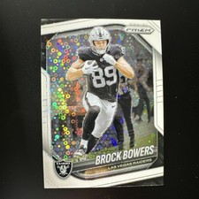 Panini Prizm Brock Bowers #6 White Disco Prizm Las Vegas Raiders Football