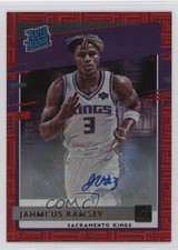 2020 Donruss Rated Rookies Choice Red Signatures 34/99 Jahmi'us Ramsey Auto 9hx