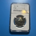 1961 50C Silver Proof Franklin Half Dollar NGC Graded PF 68