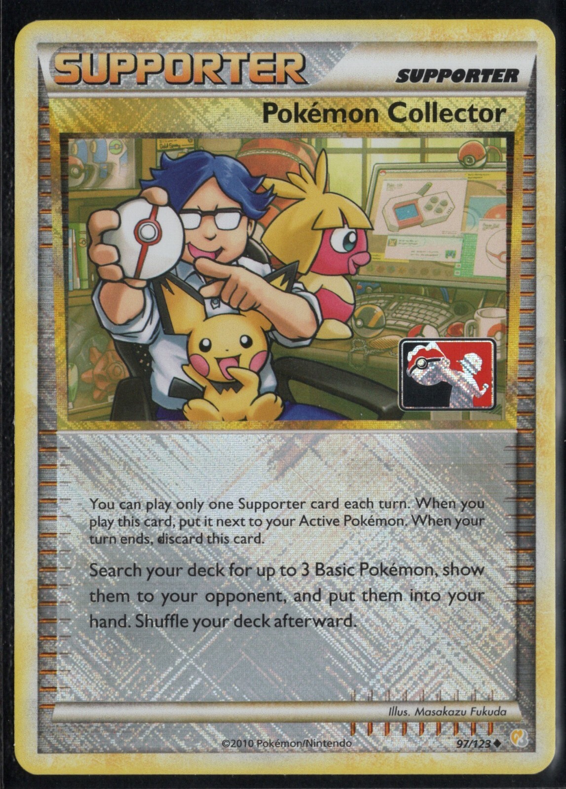Pokemon Pokemon Collector 97/123 Player Rewards League Promo Holo 2011-2012 NM!