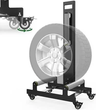 360 Rolling Wheel Detailing Stand,Tire Detailing Stand for Wheel Tire Rim Clean
