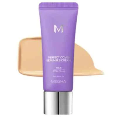 Missha M Perfect Cover BB Cream mit Serum SPF50+ Farbton 25, 20 ml