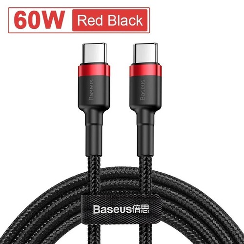 Baseus 100W/60W USB C to Type C PD Fast Charger Cable For iPhone 16 15 Samsung - Picture 7 of 9