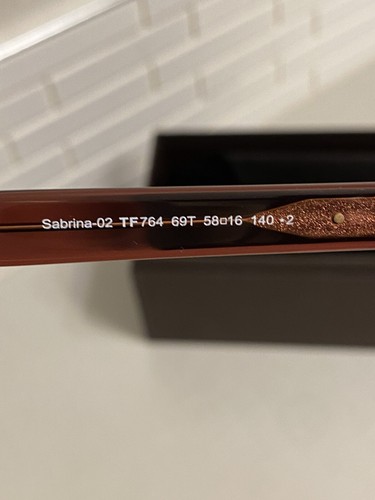 Tom Ford Sabrina-02 Taupe Sunglasses Frame 58-16-140 TF0764/S 69+ Made In Italy - Picture 6 of 11