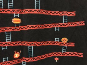 Vintage Donkey Kong 8-bit gameplay Nintendo Shirt size M Mario Bros NES