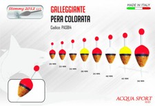 Galleggiante AQS Pera Colorata in Sughero Colori Assortiti Made in Italy