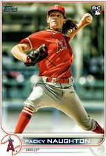 Packy Naughton LA Angels 2022 Topps Rookie Card
