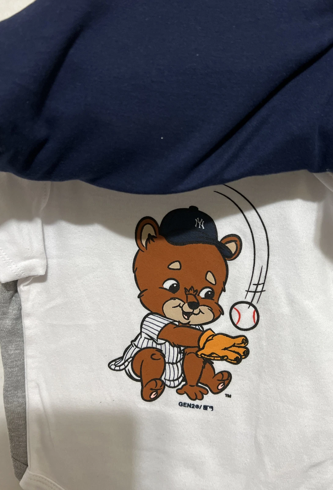 New York Yankees Born To Win 24 Mos.  3pc.  Bodysuit Set