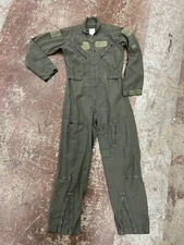 US Military 40L Flyers Flight Suit Coveralls Grunge Sage USAF Ghostbusters Major