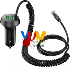 Power Charger Cord for Uniden Beltronics Radar Detector 6ft Length GX65 RX55 995