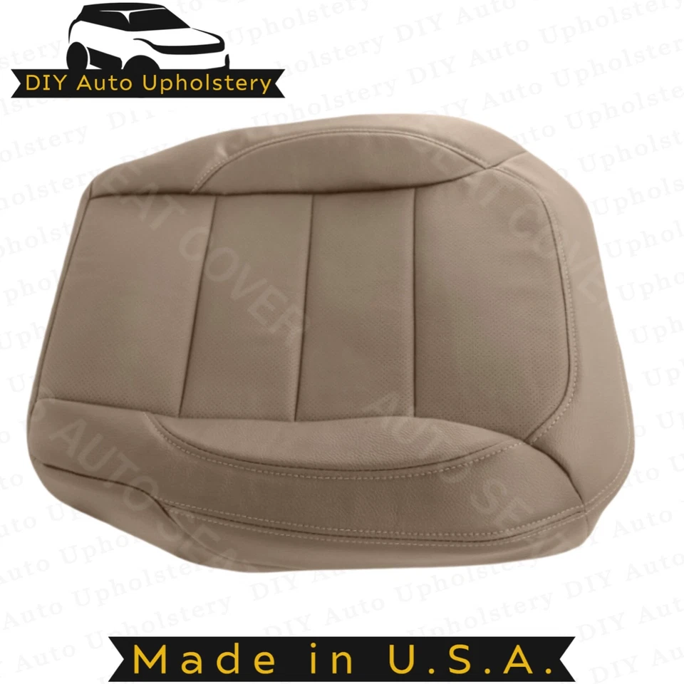 Cubierta de asiento perforada inferior del lado del conductor bronceada para Mercedes Benz ML350 2012-2015 Foto 3 de 4