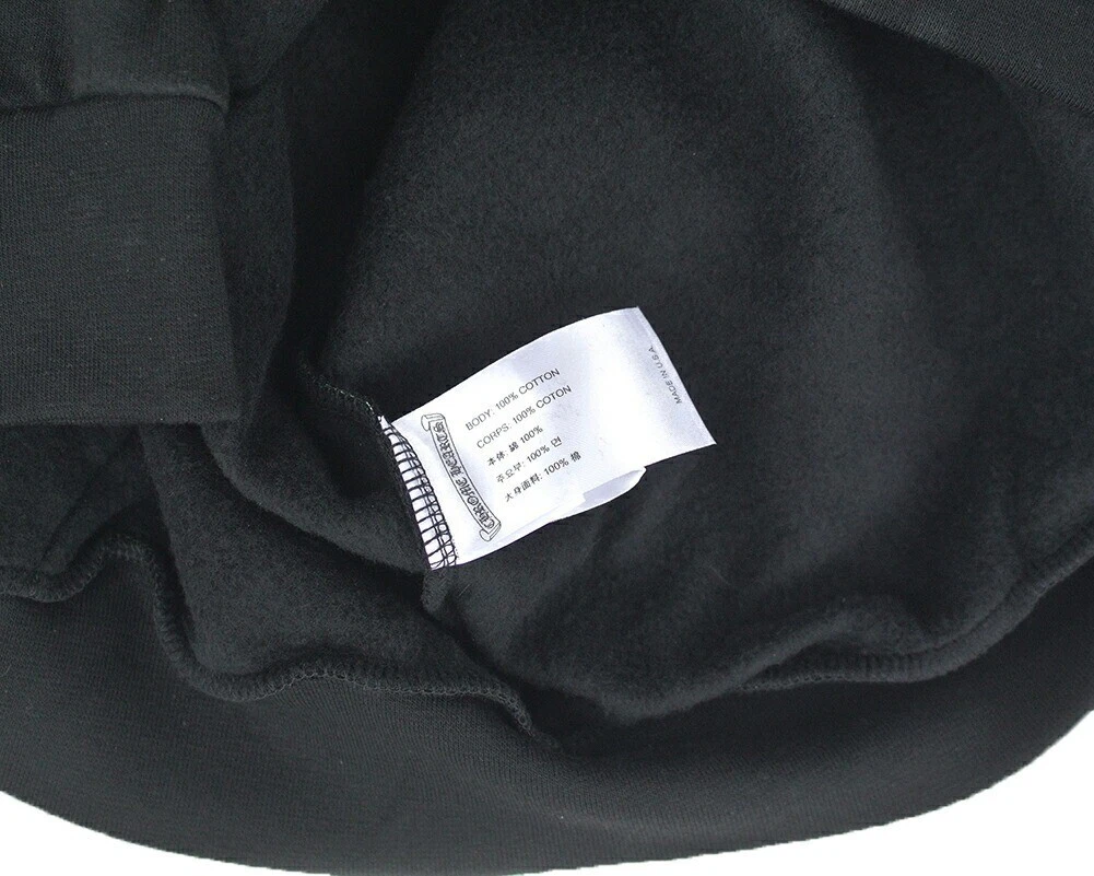 FELPA CON CAPPUCCIO CHROME HEARTS NUOVA MULTI LOGO