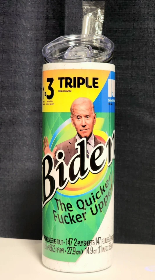 BIDEN THE QUICKER F*CKER UPPER 20oz Tumbler ( BRAND NEW ) - Image 2 of 4