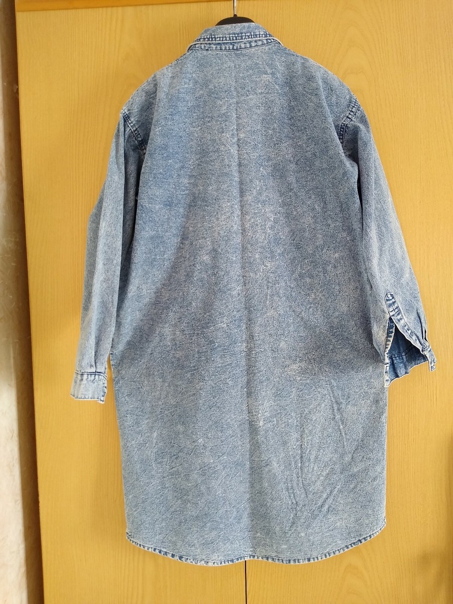 Robe Chemise Jeans Lavé – Femme été Longue En Coton – Taille 2XL Ample Et Confort