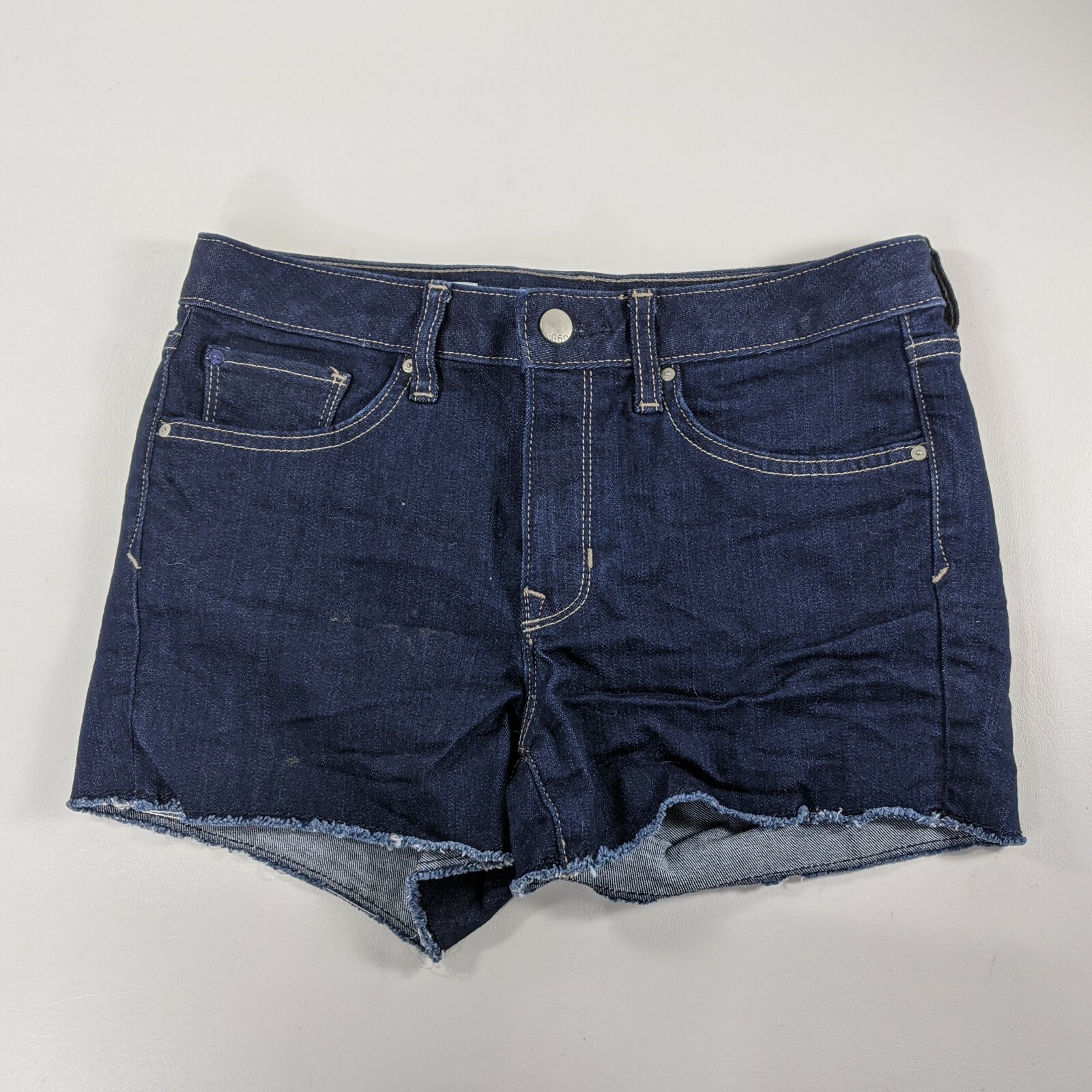 Gap 1969 Slim Cut-offs Blue Jean Shorts Womens Size 26r