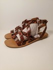 NEW Women's Directions Orange Greeway Strappy Ankle Sandals Animal Print — photo 6