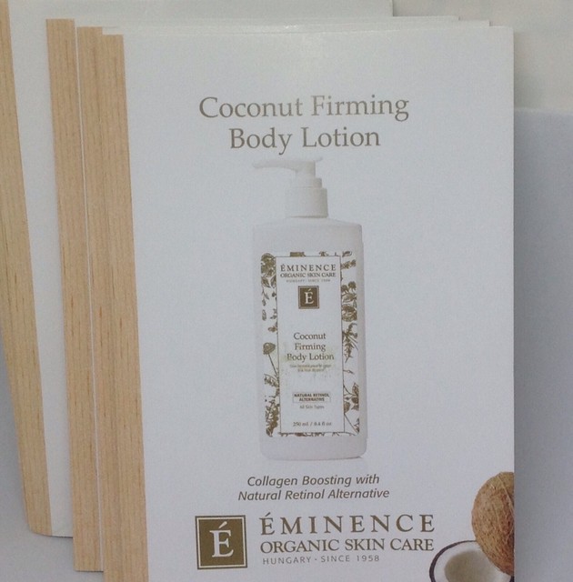 12 PIECES OF EMINENCE COCONUT FIRMING BODY LOTION PACKS ORGANC SKINCARE