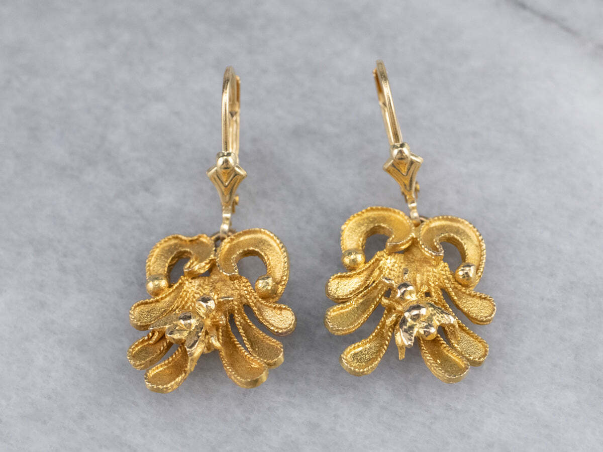 [Golden dew] 韓国☆18K Gold☆Happy Bloom 3 Earring Le Vian Aloha Collection Honeybee Earring – Na Hoku