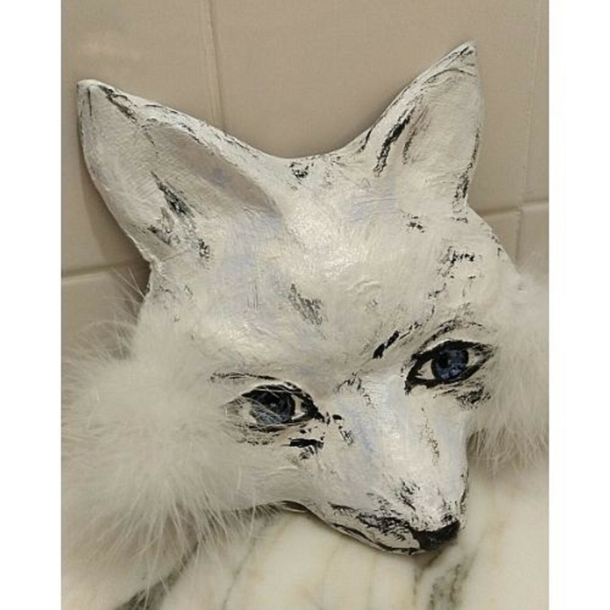 Fox wall mask,Arctic Fox mask Fox costume Halloween mask Fox Wall