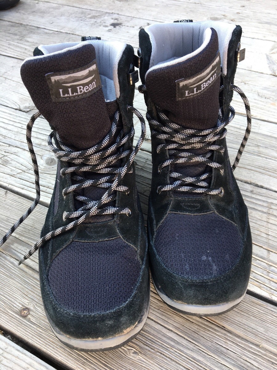 LL BeanTek 2.5 Gray&Black Waterproof Primaloft Suede Hiking Boot Hi-top‎ Men\'s9M LL Bean Tek 2.5 Primaloft Hiking Boots Black Suede Men main image 2