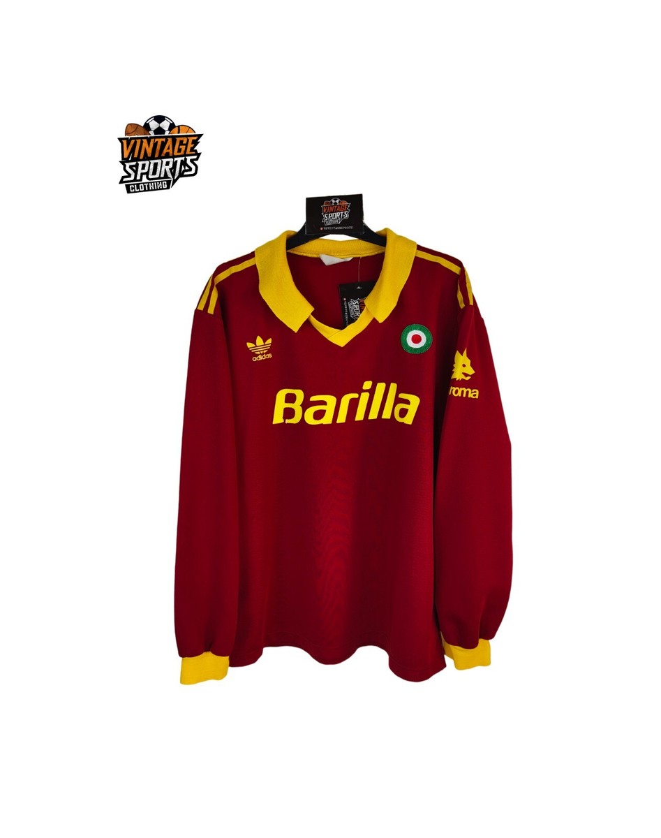 Vintage Original AS Roma Football Home Shirt 1991-1992 (L