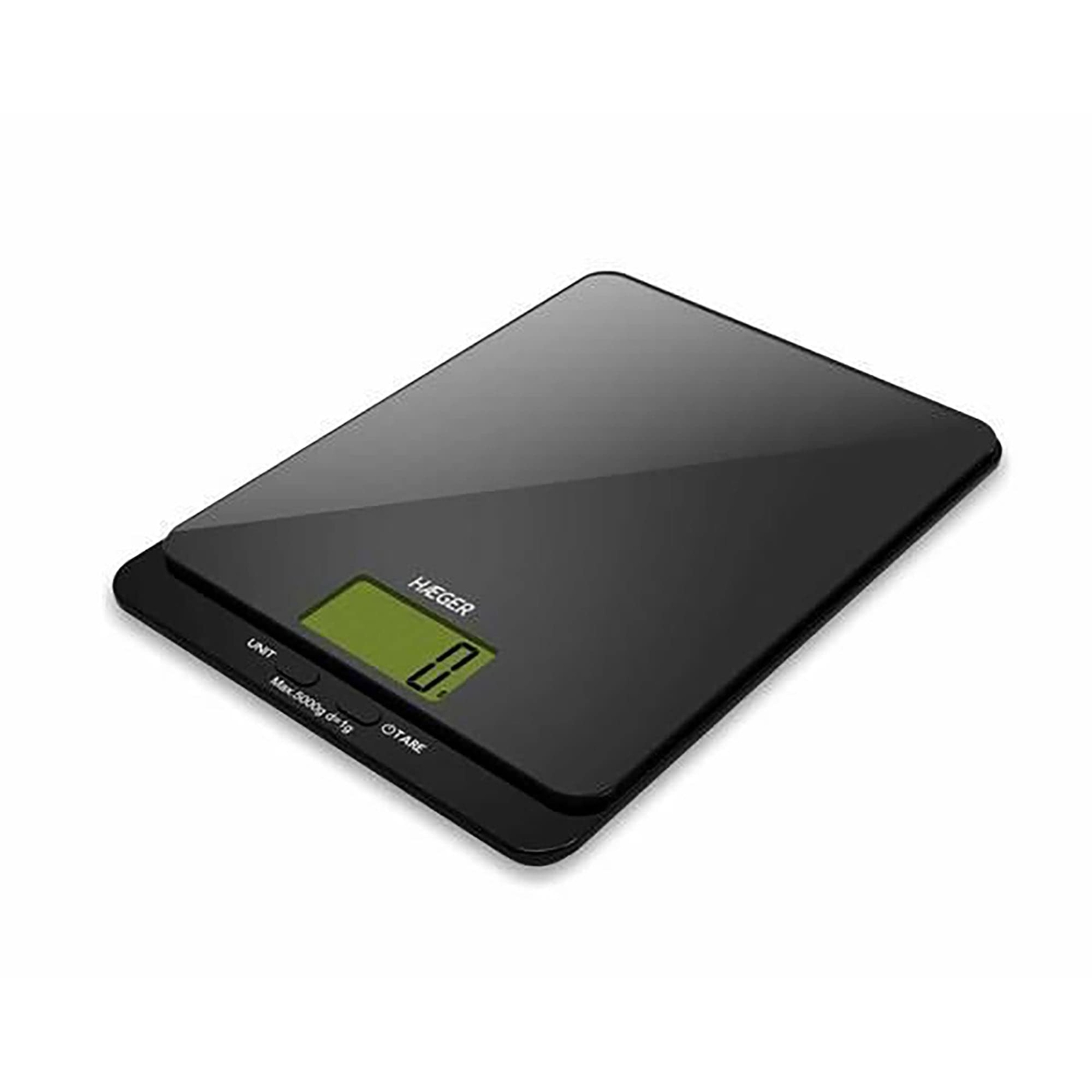 Digital Kitchen Scale Haeger Dark Glass 5 Kg NUOVO