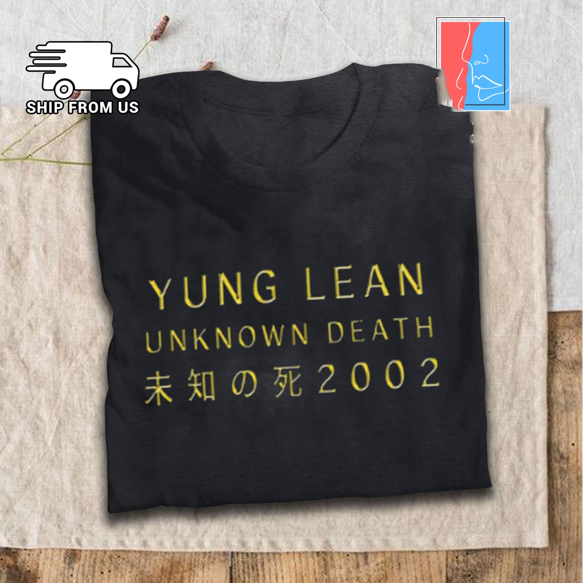 Yung Lean Unknown Death 2002 Album 1 sided T SHIRT FULL SIZE S-5XL