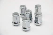 16 BULGE ACORN WHEELS RIMS LUG NUTS 12X1.25 M12 1.25 CLOSED END CHROME 19 HEX