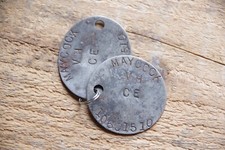 Relic WW2 RAC RTR dogtag Reconnaissance Corps WW2 Recce - MAYCOCK 10601510