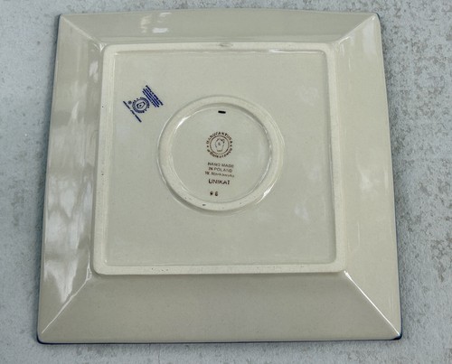 Polish Pottery Manufaktura Boleslawiec 9 inch Square Plate Unikat W Markowska - 第 5/7 張圖片