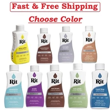 Rit Dye 88150 All Purpose Liquid Dye,  8 Fl Oz (Choose Your Color)