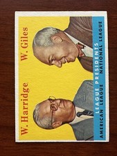 1958 Topps William Harridge / Warren Giles HOFers Baseball Card #300 EX-MT