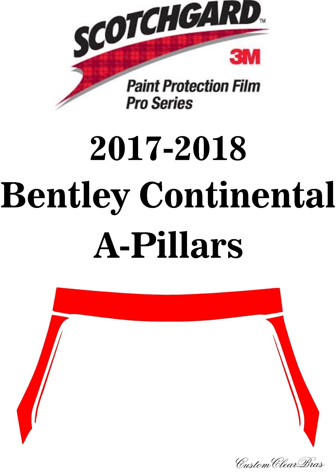 3M Scotchgard Paint Protection Film Pro Series 2017 2018 Bentley Continental 