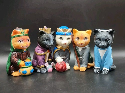 5 Stk. Katzenkrippe, Stil von Hawthorne Village Purrfect Weihnachtsfestzug - Bild 7 von 7
