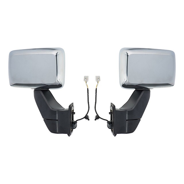 OEM NEW Front Driver & Passenger Exterior Power Mirrors Chrome 0607 Hummer H3 eBay