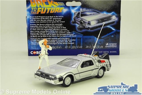 DELOREAN BACK TO THE FUTURE TIME MACHINE MODEL CAR ONE CORGI 1:36 SCALE 1 BTF T3 - Picture 10 of 10