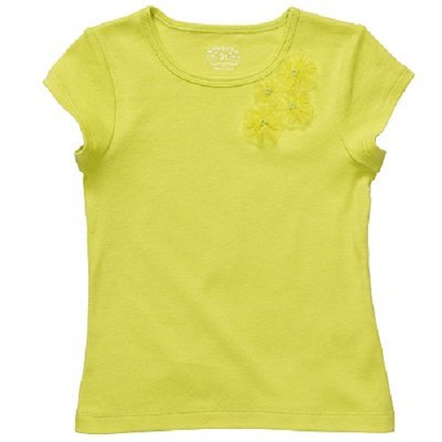 Top camicia Carter's manica corta con applicazioni floreali organza ~ taglia 5 ~ nuova con etichette - Foto 1 di 6