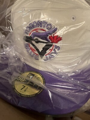 Cap USA New Era 59 Two- tone Chrome Toronto Raptor Blue Jays Purple 7 3/8