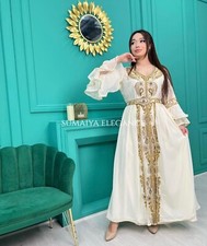 SALE New Moroccan Dubai Kaftans Farasha Abaya Dress Very Fancy Long Gown SE 1180