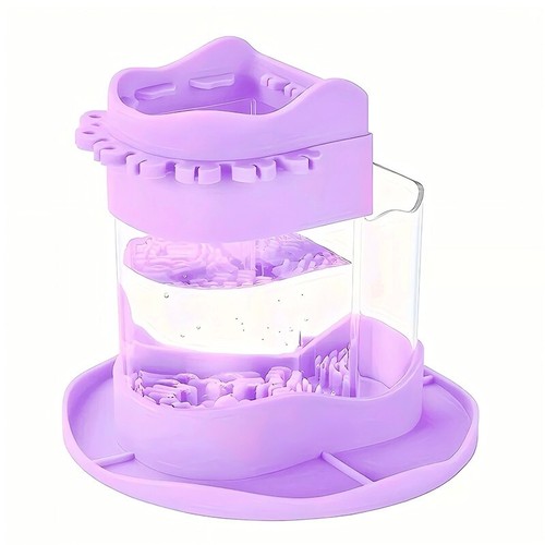 All-In-One Paint Brush Cleaner Rinse Cup, Silicone Paint Brush Holder