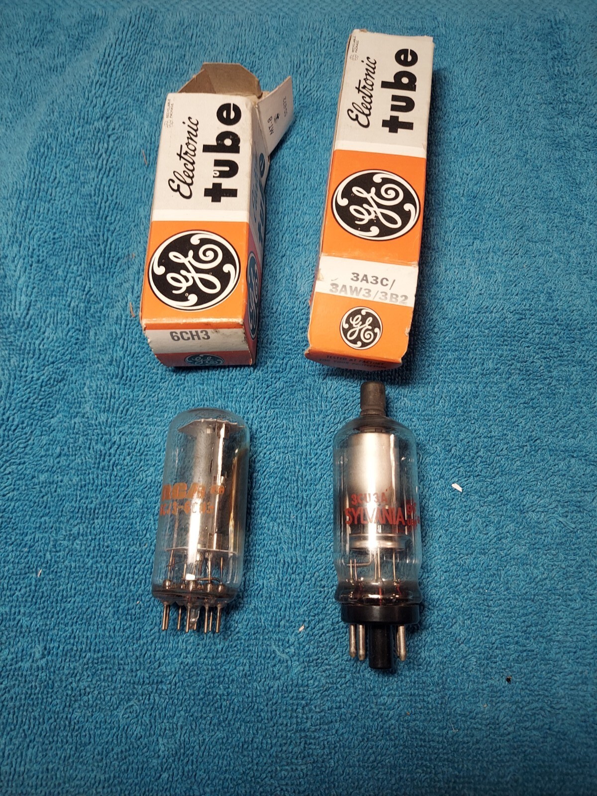 NEW VINTAGE GE GENERAL ELECTRIC ELECTRON RADIO VACUUM TUBE 3a3c/3aw3 ...