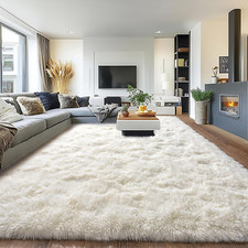8X10 Rug for Living Room, Fuzzy Plush Large Area Rug, Fluffy Modern Shag Non Sli