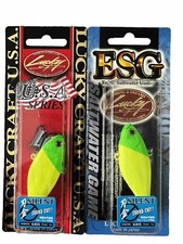 *LOT OF 2* SALTWATER LUCKY CRAFT HAGANE 64-SS 7/16OZ  SINKING SILENT CRANKBAIT
